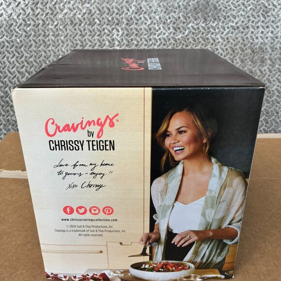 Cravings By Chrissy Teigen 20 Piece Round Stoneware Set BRAND NEW - Picture 3 of 7